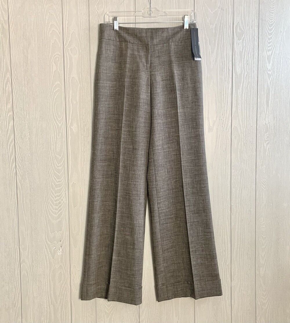 Classiques Entier Brown Lexington Avenue Fit Straight Pant 2 NWT